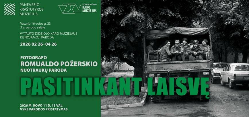 R. Požerskio fotografijų parodos „Pasitinkant Laisvę“ pristatymas