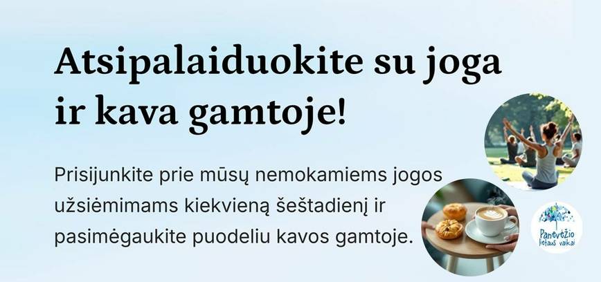  Vasaros šeštadienio rytai su joga ir kvapnia kava