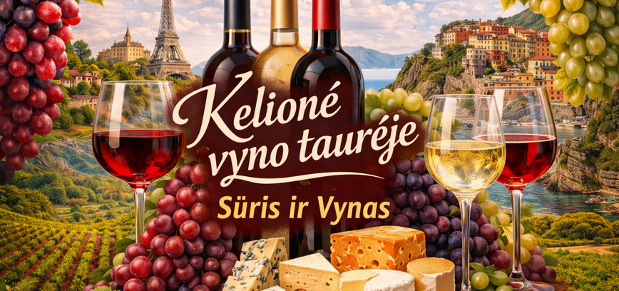 Kelionė vyno taurėje: SŪRIS IR VYNAS