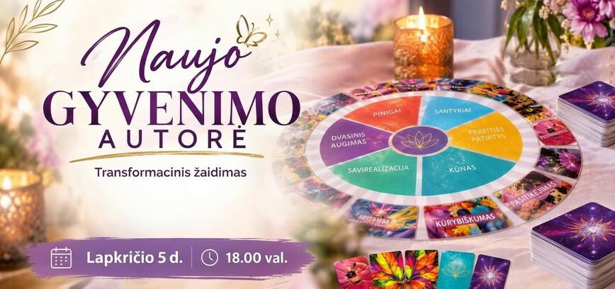 Transformacinis žaidimas „Naujo gyvenimo autorė“