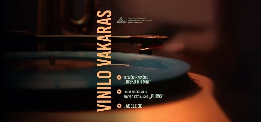 Bitės bibliotekoje – jaukūs vinilo vakarai