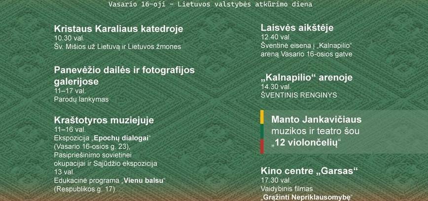 Vasario 16-oji - Lietuvos valstybės atkūrimo diena. „Laisvės pavasaris“