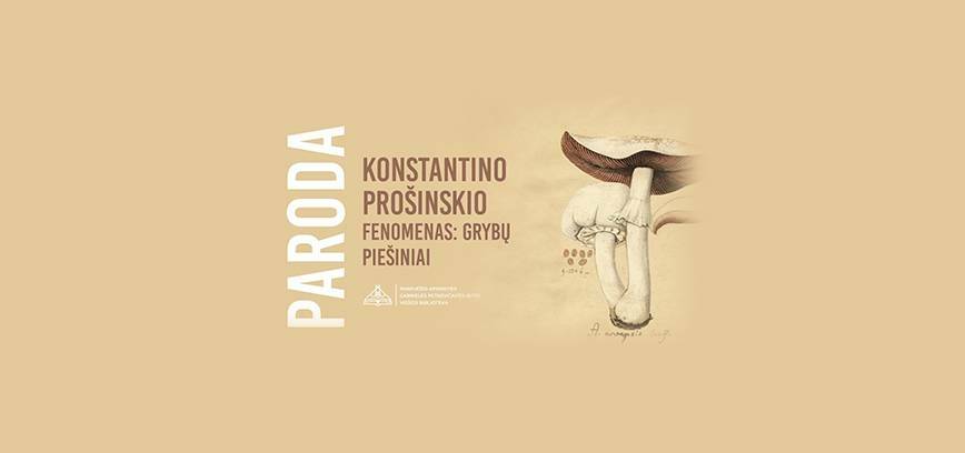 Unikali Konstantino Prošinskio pieštų grybų paroda