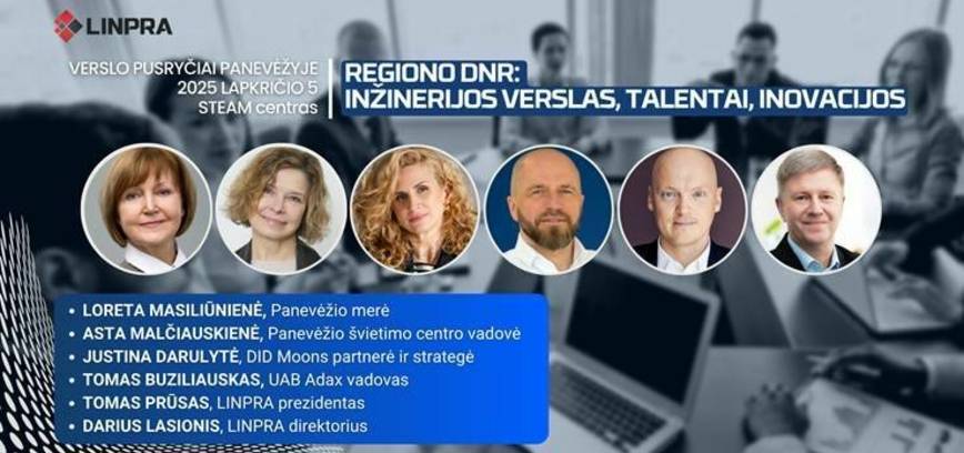 LINPRA verslo pusryčiai Panevėžyje