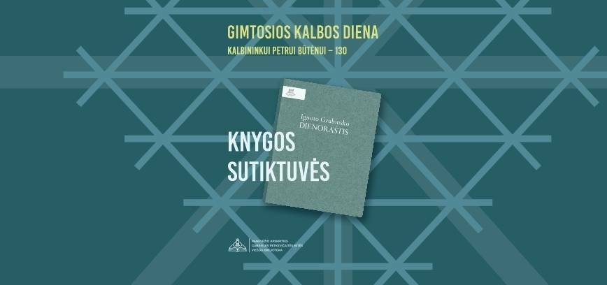 Knygos „Ignoto Grubinsko dienoraštis“ pristatymas 