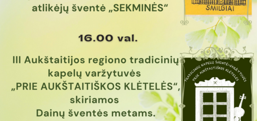 Panevėžio rajono vaikų ir jaunimo folkloro kolektyvų ir atlikėjų šventė „Sekminės“