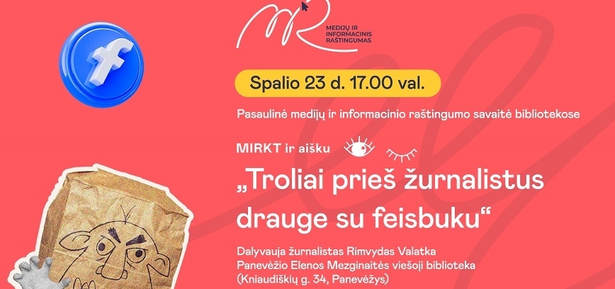 „Troliai prieš žurnalistus drauge su feisbuku“ Dalyvauja žurnalistas Rimvydas Valatka