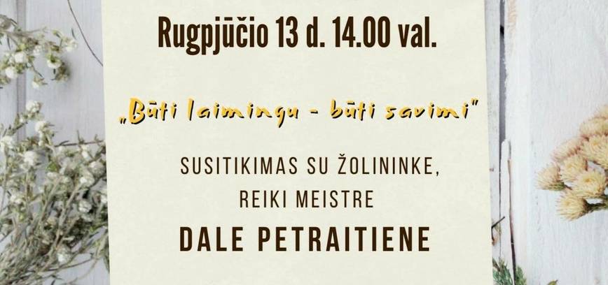 Žolinių puokštės kūrimas su bioenergetike, žolininke  Dale Petraitiene