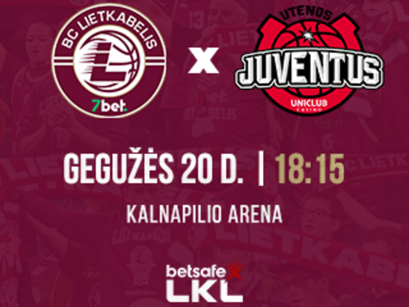Betsafe-LKL čempionato rungtynės: Panevėžio „7bet-Lietkabelis“ – Utenos „Uni. Casino-Juventus“