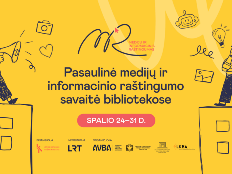 Pasaulinė medijų ir informacinio raštingumo savaitė 2025