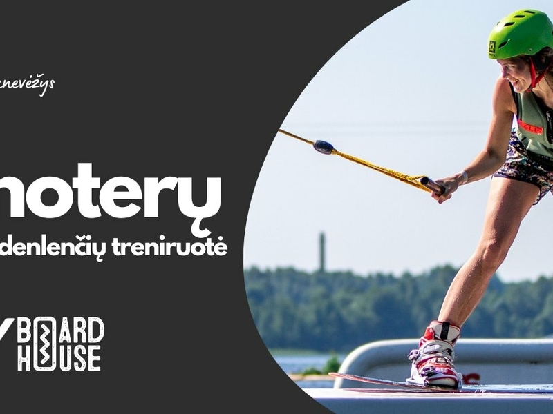 Moterų vandenlenčių treniruotė