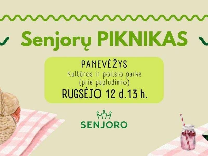 Senjorų piknikas Panevėžyje