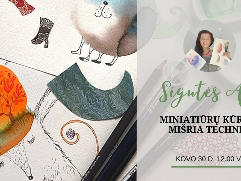 ✨ SIGUTĖS ACH MINIATIŪRŲ KŪRIMAS MIŠRIA TECHNIKA