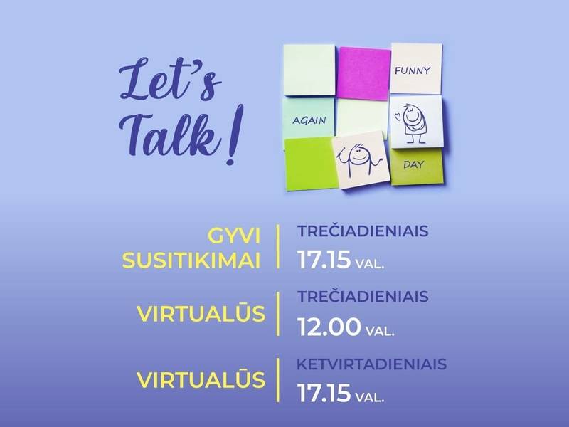 Angliškų pašnekesių klubas „Let‘s Talk“