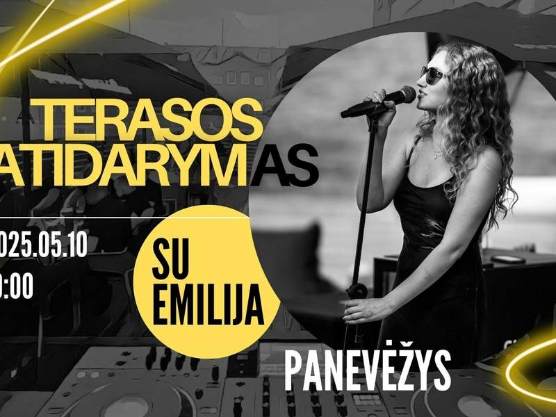 „Desperado77“ terasos atidarymas su Emilija