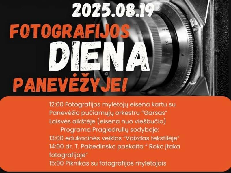 Pasaulinės fotografijos dienos renginiai
