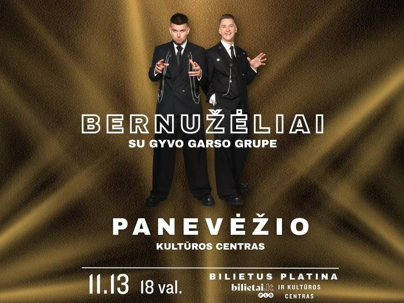 Grupės „Bernužėliai“ su gyvo garso grupe koncertas