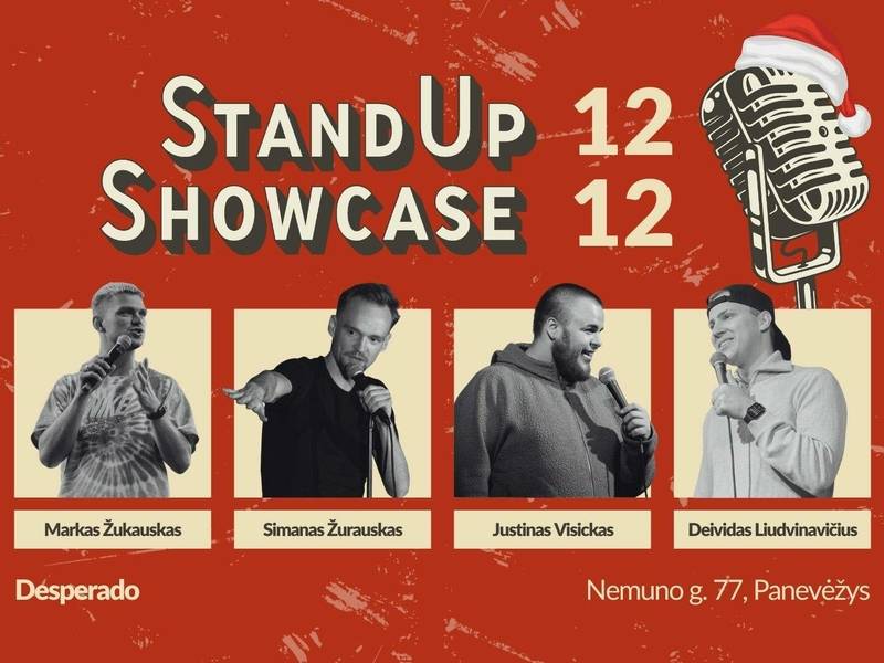 Kalėdinis Stand Up Showcase