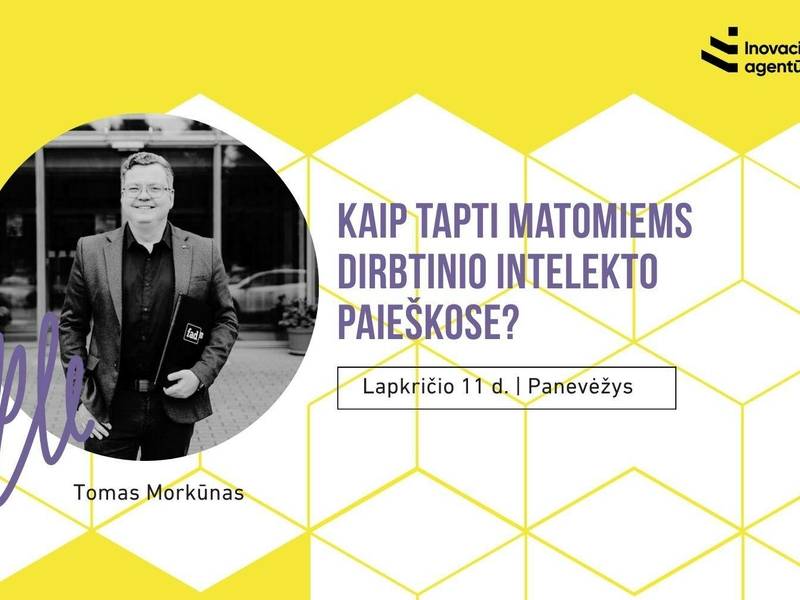 Praktiniai mokymai „Kaip tapti matomiems dirbtinio intelekto paieškose?“