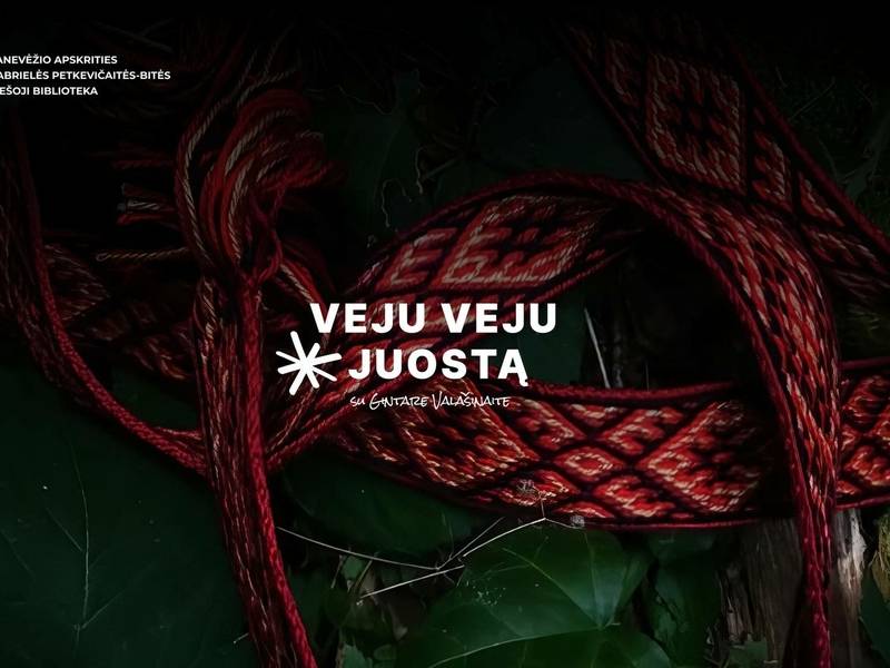Juostų audimo užsiėmimas „Veju veju juostą“ su Gintare Valašinaite