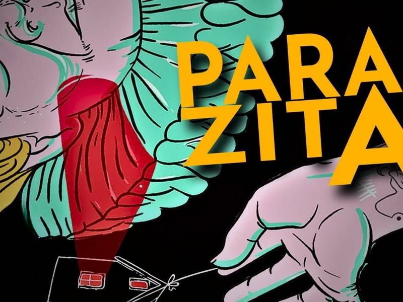 Spektaklis „Parazitai“ (rež. T. Montrimas“