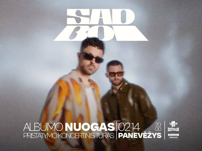 SADBOI – albumo „Nuogas“ pristatymo koncertas