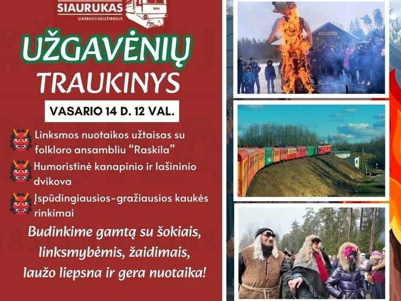 Užgavėnių traukinys 2026