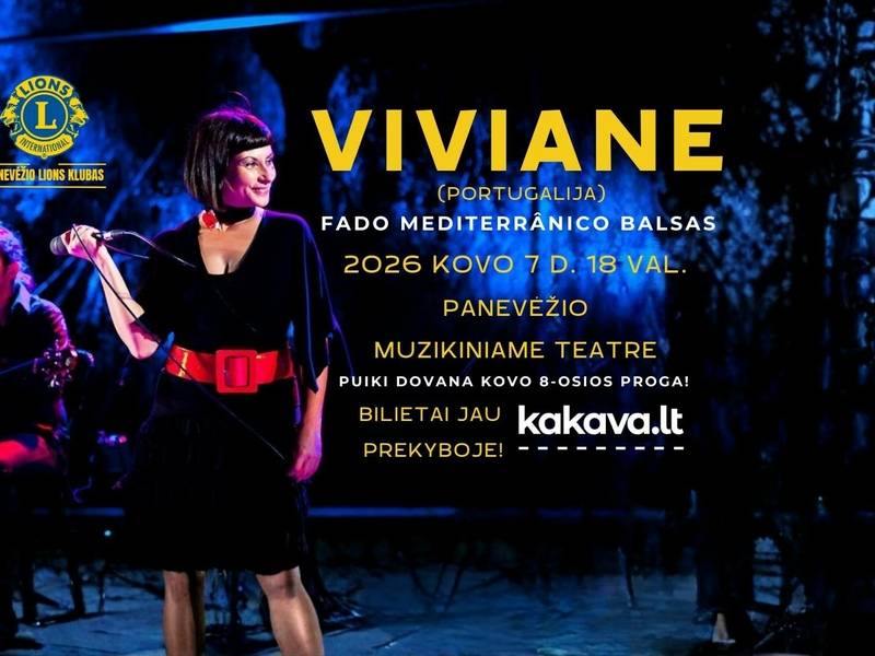 VIVIANE (Portugalija). FADO mediterrânico balsas