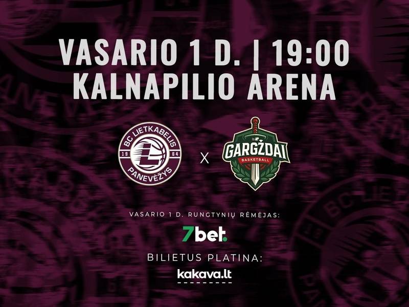 LKL rungtynės: Panevėžio „Lietkabelis“ – Gargždų „Gargždai“
