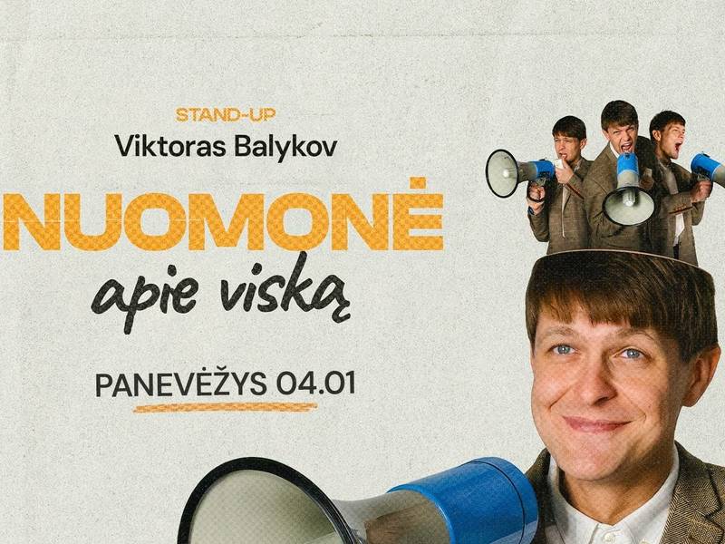 Viktoras Balykov „Nuomonė apie viską!“ stand-up (19 val.)