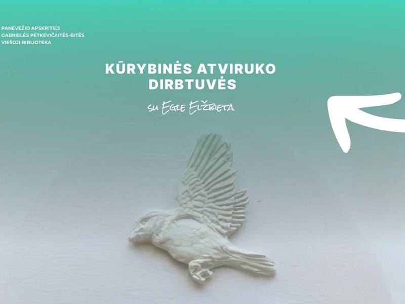 Kūrybinės atviruko dirbtuvės su Egle Elžbieta