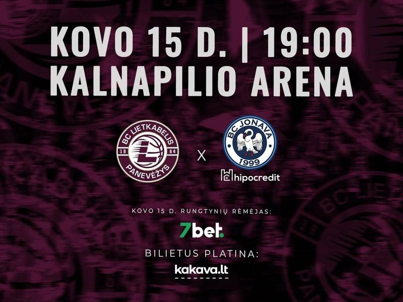 LKL rungtynės: Panevėžio „Lietkabelis“ – Jonavos „Jonava Hipocredit“