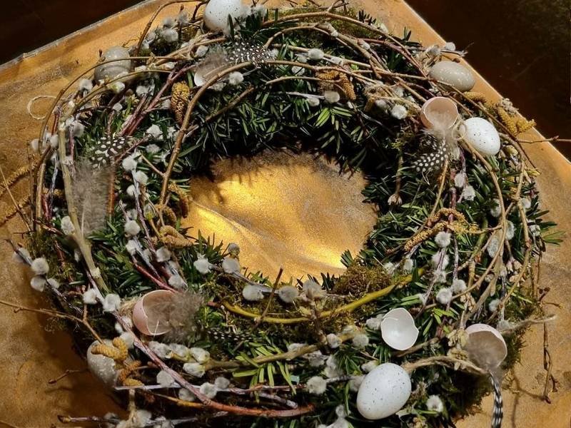 Velykinio vainiko pynimo dirbtuvės