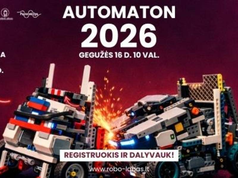 Tarptautinės robotikos varžybos „Automaton 2026“
