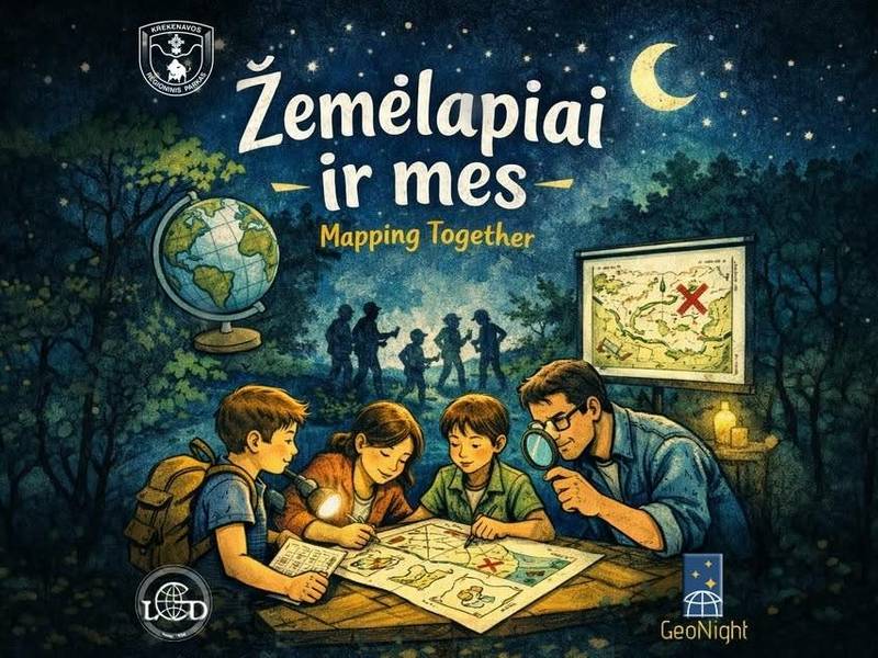 Geografijos nakties renginys „Žemėlapiai ir mes“