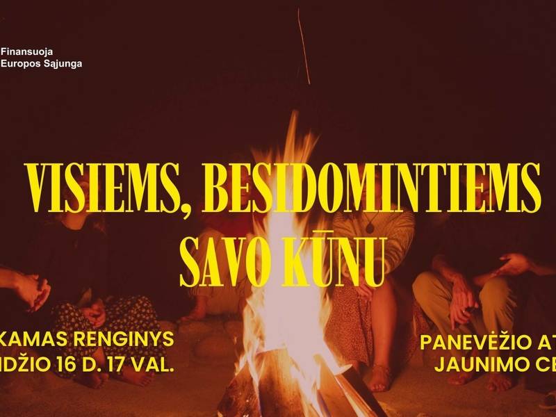 Pažink savo kūną: interaktyvus jaunimo renginys