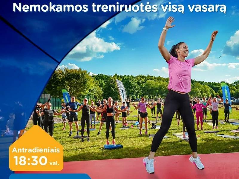 Nemokamos treniruotės „IMPULSAS judėti visą vasarą“