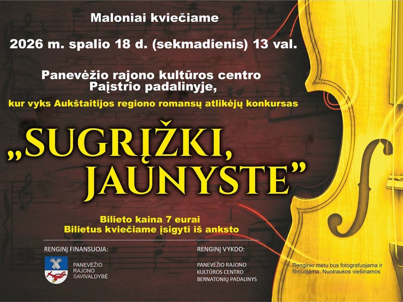 Romansų konkursas „Sugrįšk, jaunyste“