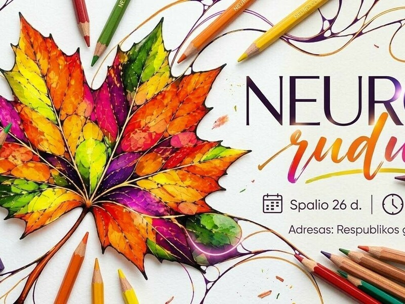 ✨ Neurografinis piešimas „NEUROruduo“ 