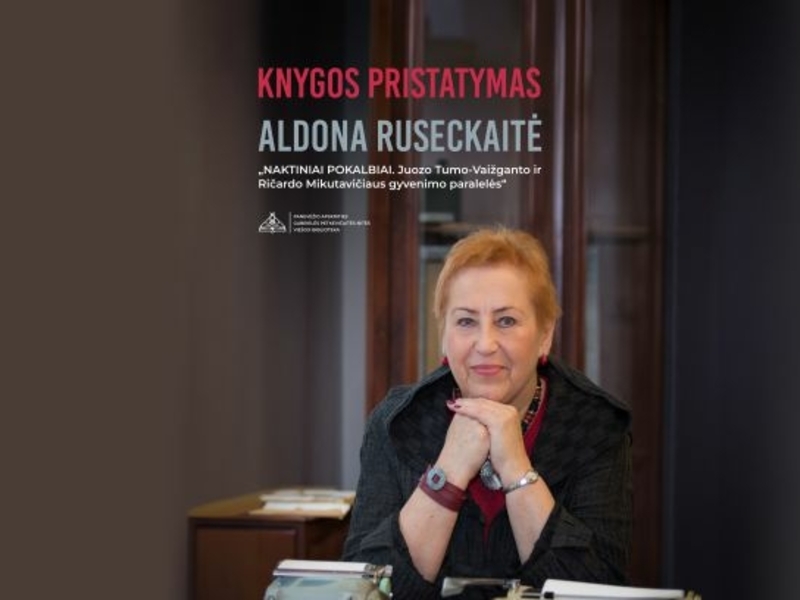 Naujausio Aldonos Ruseckaitės romano pristatymas