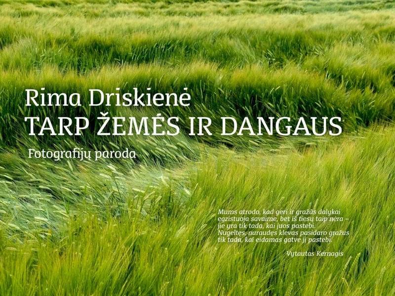 Rimos Driskienės fotografijų paroda "Tarp žemės ir dangaus"