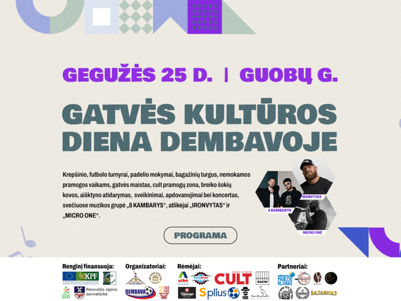 Gatvės kultūros diena Dembavoje