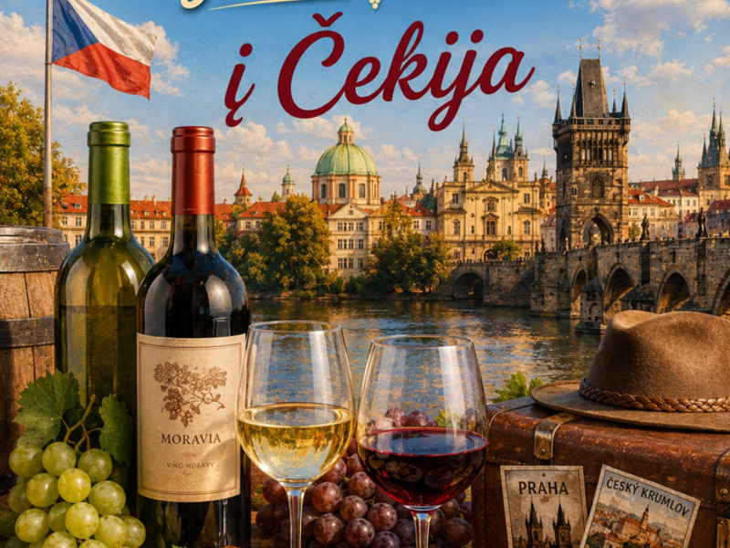  Kelionė vyno taurėje į Čekija 