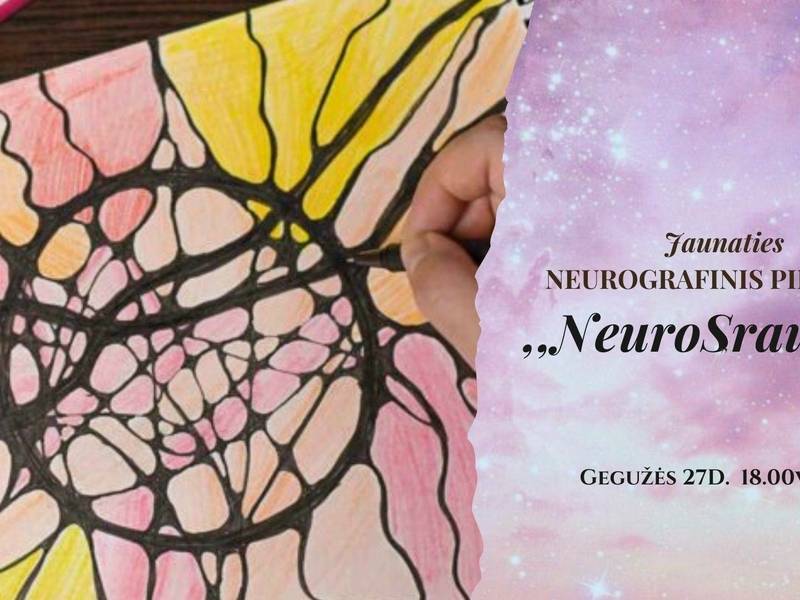 Jaunaties neurografinis piešimas ,,NeuroSrautas“