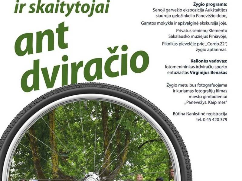Dviračių žygis „Bibliotekininkas ir skaitytojai ant dviračio“.