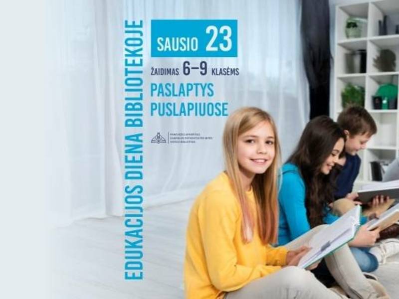  Tarptautinė edukacijos diena | žaidimas „Paslaptys puslapiuose“ (9 val.)