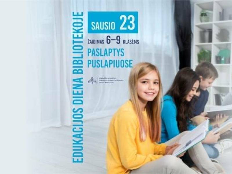 Tarptautinė edukacijos diena | žaidimas „Paslaptys puslapiuose“ (9 val.)