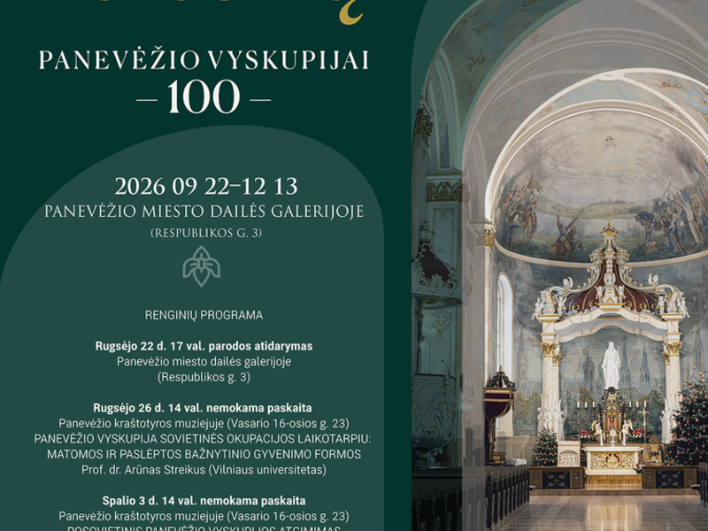Paroda „NUO ARCHYVŲ IKI ALTORIŲ. PANEVĖŽIO VYSKUPIJAI – 100“