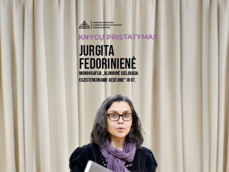 Vakaras su dr. Jurgita Fedoriniene