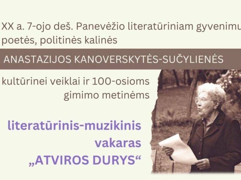 Literatūrinis-muzikinis vakaras „Atviros durys“